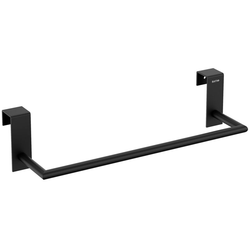 Towel Rail Bathroom Towel Bar Stick Matt Black (28cm) - Cosmic