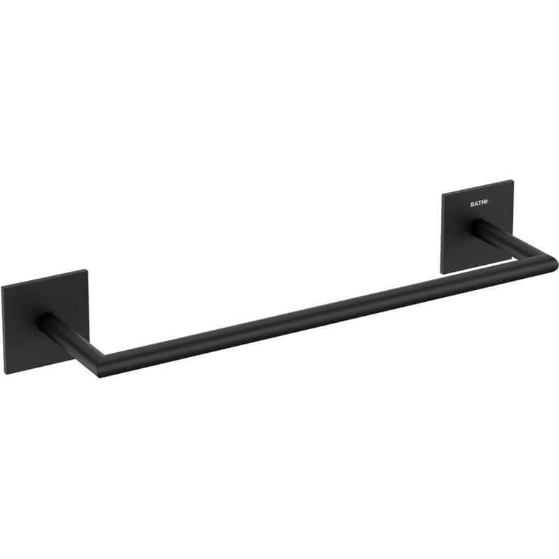 Towel Rail Bathroom Towel Bar Stick Matt Black (30cm) - Cosmic