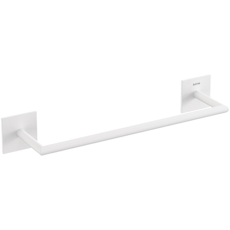 Towel Rail Bathroom Towel Bar Stick Matt White (30cm) - Cosmic