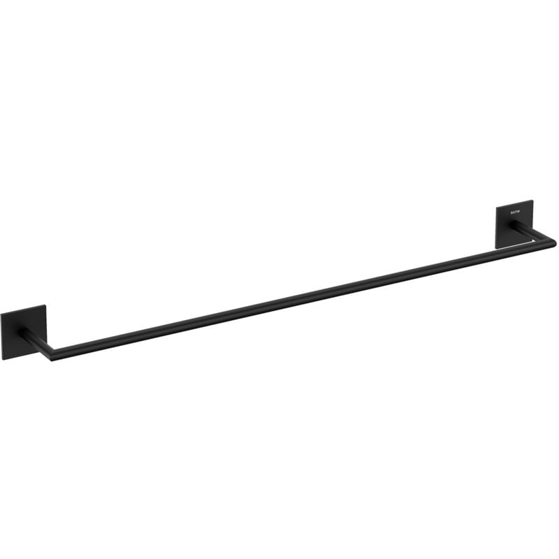 Towel Rail Bathroom Towel Bar Stick Matt Black (60cm) - Cosmic