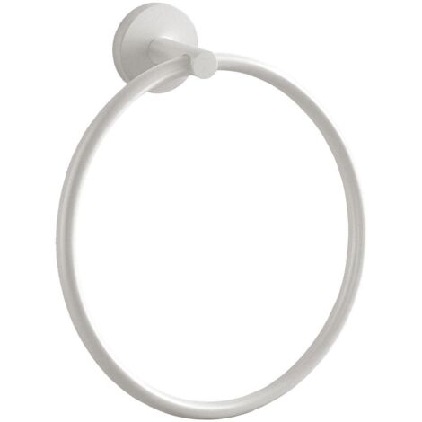 COSMIC Towel ring, 20cm, Matt white, Anti-corrosion, Start Collection