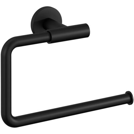COSMIC Towel Ring, Matt Black Wall-Mounted 20cm Diameter Collection Architect S+
