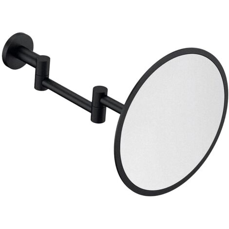 COSMIC Wall Magnifying Mirror, Matt Black Architect Sp (X5)