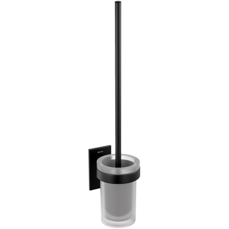 Wall Mounted Toilet brush holder Matte Black Stick - Cosmic