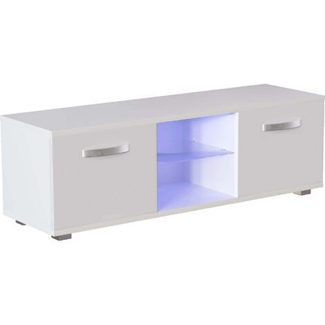 main image of "Cosmo 2 Door LED TV Unit, 120cm, White"