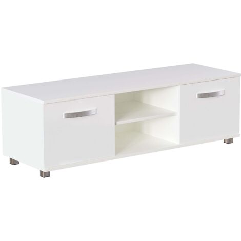 main image of "Cosmo 2 Door TV Unit, 120cm, White"