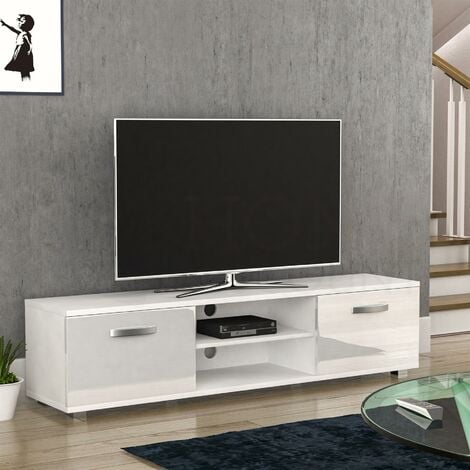 Cosmo TV Cabinet Stand 2 Door Modern High Gloss Cabinet Unit, 160cm