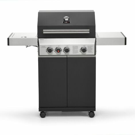 CosmoGrill 3+1 Platinum Black Gas Barbecue incl. Side Burner