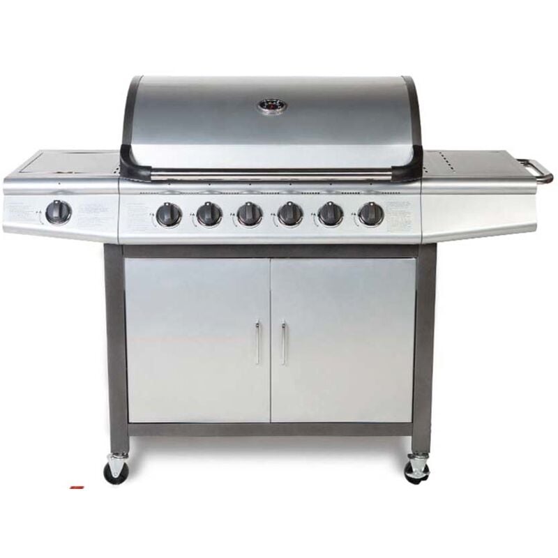 CosmoGrill barbecue 6+1 Pro Gas Grill BBQ (Silver) CosmoGrill barbecue 6+1 Pro Gas Grill BBQ (Silver)