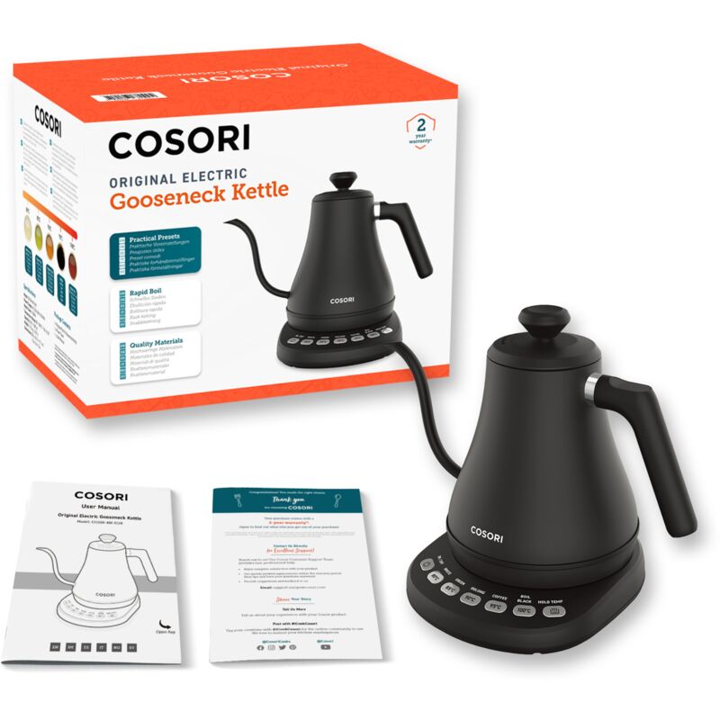 Cosori - Hervidor de agua Kettle Chef Edition 0,8 litros