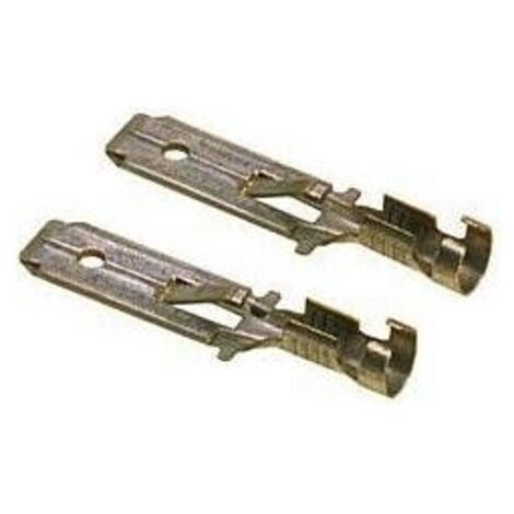 Cosse à languette mâle 6.3 x 0.8 mm LAPP BM 638 M RASTNASE 63501020 180 ° non isolé métal 100 pc(s)