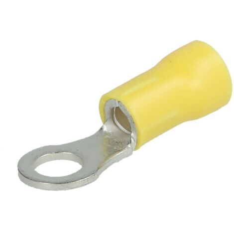 Cosse à oeillet isolée pour section 4 - 6 mm²
