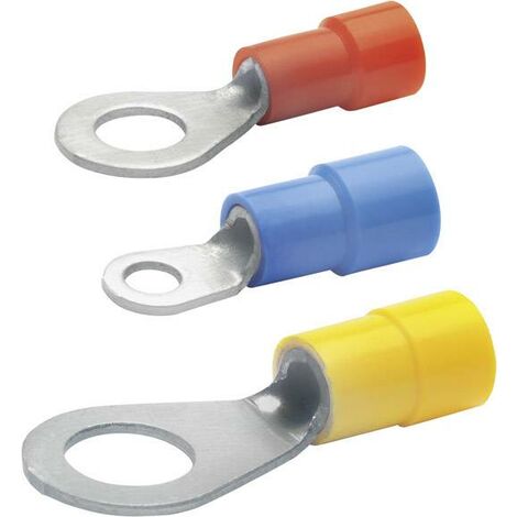 Cosse à oeillet Klauke 6208 Section max.=1 mm² rouge 1 pc(s) C009381