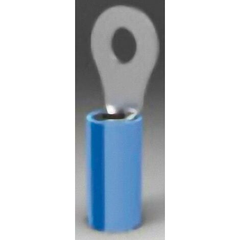 Cosse à oeillet TE Connectivity PIDG 51864-1 Section max.: 2.602 mm² Ø du trou: 7.92 mm partiellement isolé bleu 1 pc(s) A482161