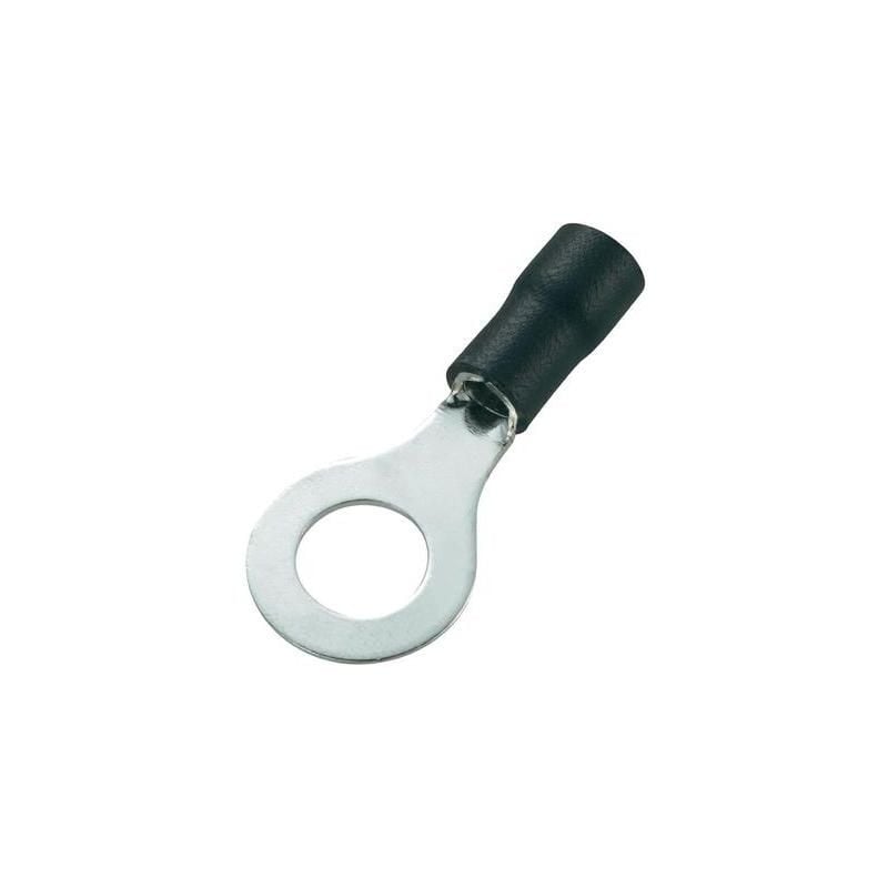 Tru Components - cosse à oeillet 738266 section max: 4 MM² ø du trou: 4.2 mm partiellement isolé noir 50 pc(s)