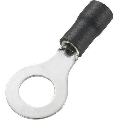 COSSE À OEILLET TRU COMPONENTS 738266 SECTION MAX: 4 MM² Ø DU TROU: 4.2 MM PARTIELLEMENT ISOLÉ NOIR 50 PC(S)