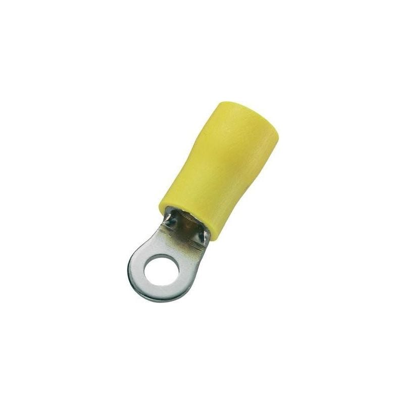 Tru Components - cosse à oeillet 738406 section max: 6 MM² ø du trou: 10.5 mm partiellement isolé jaune 50 pc(s)
