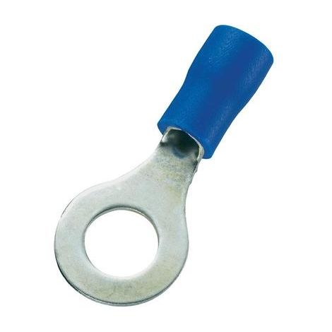 COSSE À OEILLET TRU COMPONENTS 746568 SECTION MAX: 2.50 MM² Ø DU TROU: 6.4 MM PARTIELLEMENT ISOLÉ BLEU 100 PC(S)