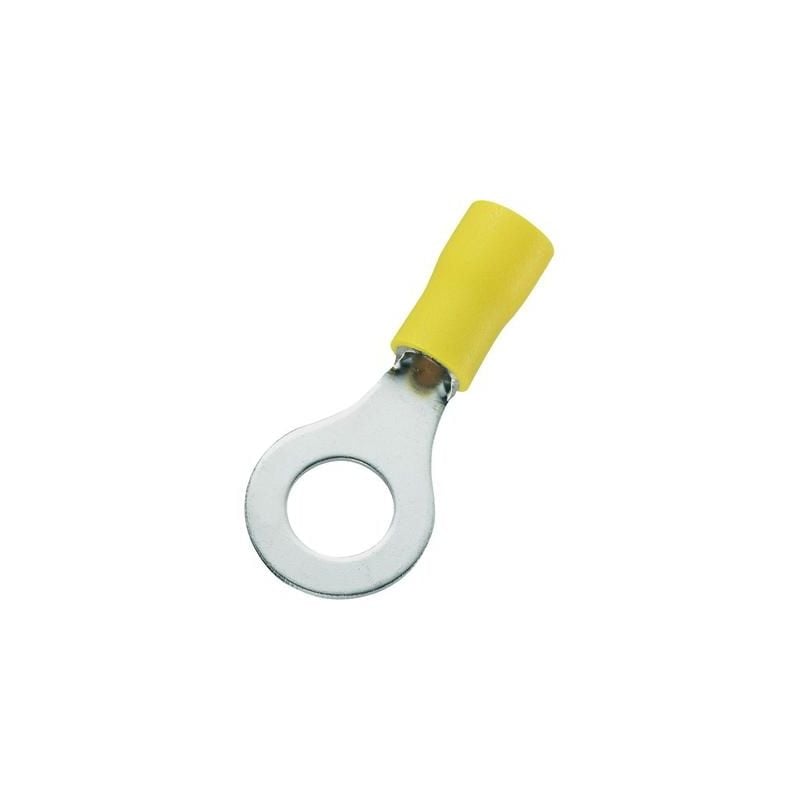 Tru Components - cosse à oeillet 746750 section max: 6 MM² ø du trou: 8.4 mm partiellement isolé jaune 50 pc(s)