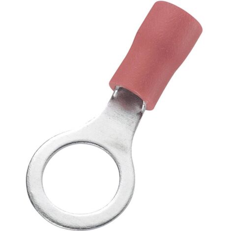 COSSE À OEILLET TRU COMPONENTS 746762 SECTION MAX: 1.50 MM² Ø DU TROU: 8.4 MM PARTIELLEMENT ISOLÉ ROUGE 100 PC(S)