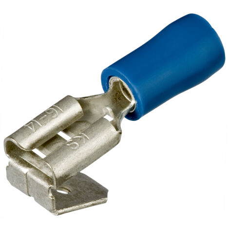 Cosse à sertir type languette Isolée Knipex Bleu, 1.5mm² - 2.5mm² ( Prix pour Sachet de 100 )
