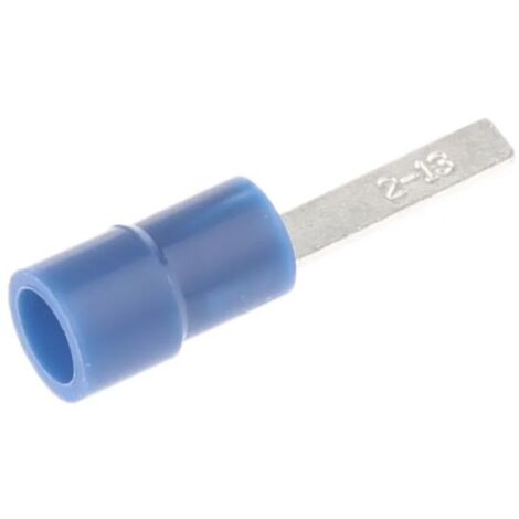 Cosse à sertir type languette Isolée RS PRO, 2.4mm x 0.8mm Bleu, 1.5mm² - 2.5mm²
