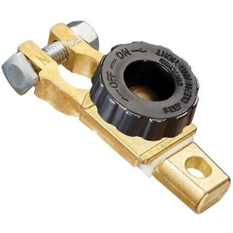 Cosse Batterie 12V 24V Coupe Circuit Batterie Voiture Déconnexion Isolateur de Commutateur Borne avec Bouton Noir pour Voiture Camion Bateau Top Poste