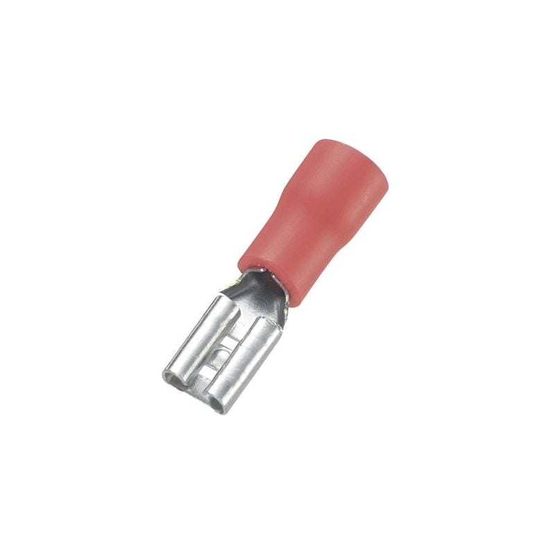 Tru Components - cosse clip 2.8 mm x 0.5 mm FDD1.25-110(5) 745098 0.50 MM² 1.50 MM² partiellement isolé rouge 100 pc(s)