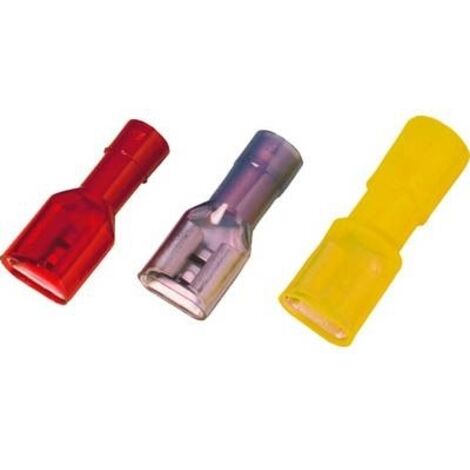 Cosse clip 2.8 mm x 0.5 mm Weidmüller VFSKHV/0,5-1,0/285 1491860000 entièrement isolé rouge 100 pc(s)