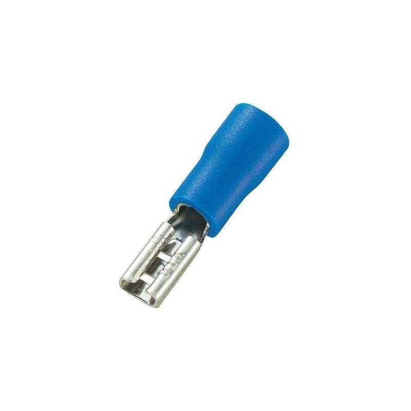 Tru Components - cosse clip 2.8 mm x 0.8 mm FDD2-110(8) 737443 1.50 MM² 2.50 MM² partiellement isolé bleu 100 pc(s)