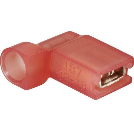 Cosse clip 4.8 mm x 0.5 mm Vogt Verbindungstechnik 392305S 90 ° entièrement isolé rouge 1 pc(s) D28864