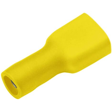Cosse clip 4.8 mm x 0.8 mm Cimco 180272 180 ° entièrement isolé jaune 1 pc(s) D24485