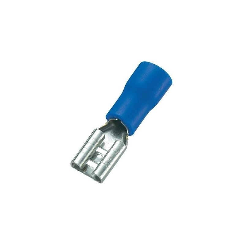 Cosse clip 4.8 mm x 0.8 mm Tru Components FDD2-187(8) 745180 1.5 MM² 2.5 MM² partiellement isolé bleu 100 pc(s)