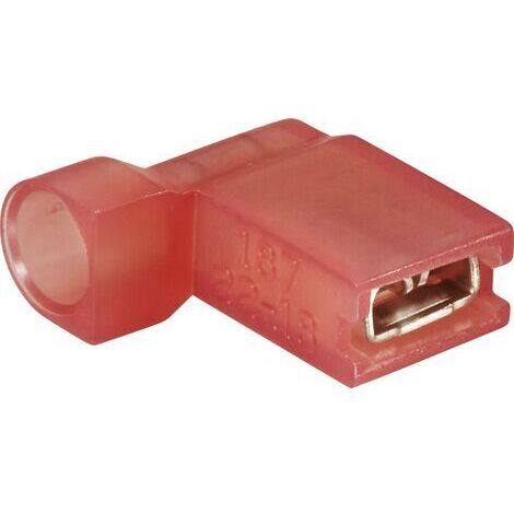 Cosse clip 4.8 mm x 0.8 mm Vogt Verbindungstechnik 392308S 90 ° entièrement isolé rouge 1 pc(s) D28477