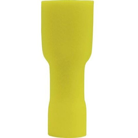 Cosse clip 6.3 mm x 0.8 mm Vogt Verbindungstechnik 3947S 180 ° entièrement isolé jaune 1 pc(s) D28030