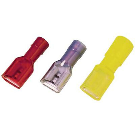 Cosse clip 6.3 mm x 0.8 mm Weidmüller LIF 6F638 RF 9200660000 entièrement isolé jaune 100 pc(s)
