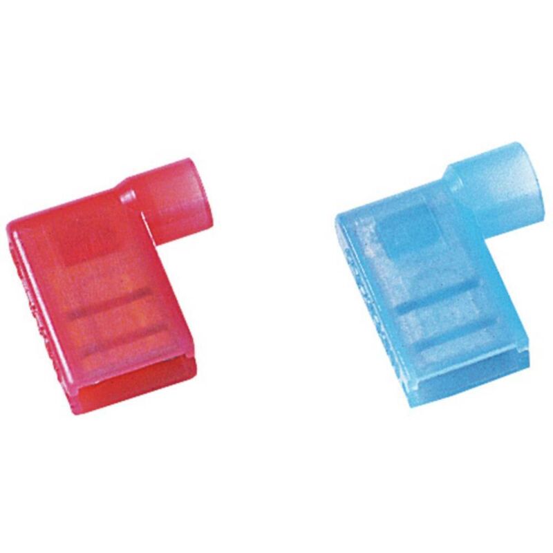 Cosse Clip 6.3 Mm X 0.8 Mm Weidmüller Wfskhv/1,5-2,5 1491970000 90 ° Entièrement Isolé Bleu 100 Pc(S)