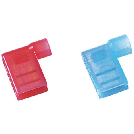 Cosse clip 6.3 mm x 0.8 mm Weidmüller WFSKHV/1,5-2,5 1491970000 90 ° entièrement isolé bleu 100 pc(s)