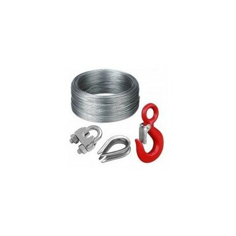Cosse Coeur Cable Zinguee 5mm Sc5mm Carte De 2p