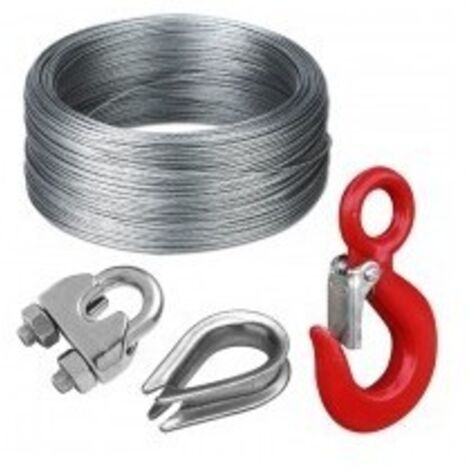 Cosse coeur cable zinguee 5mm sc5mm carte de 2p