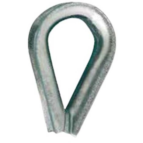Cosse-cœur standard pour câble 6mm en acier zingué - CHAPUIS - 320/6Z