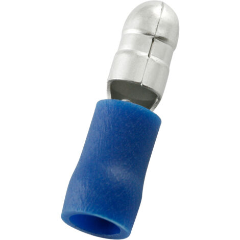Cosse cylindrique à sertir RS PRO Isolée Mâle, Bleu 14AWG 2.5mm² 16AWG 1.5mm²