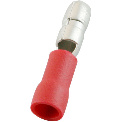 Cosse cylindrique à sertir RS PRO Isolée Mâle, Rouge 16AWG 1.5mm² 22AWG 0.5mm²