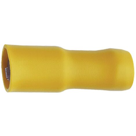 Cosse cylindrique femelle Klauke 950 4 mm² 6 mm² Ø de la broche: 5 mm entièrement isolé jaune 1 pc(s) D24612