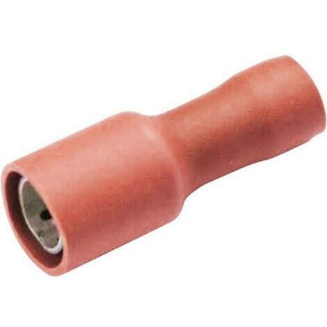 Cosse cylindrique femelle Vogt Verbindungstechnik 3915S 0.50 mm² 1 mm² Ø de la broche: 4 mm entièrement isolé rouge 1 pc(s) D22709