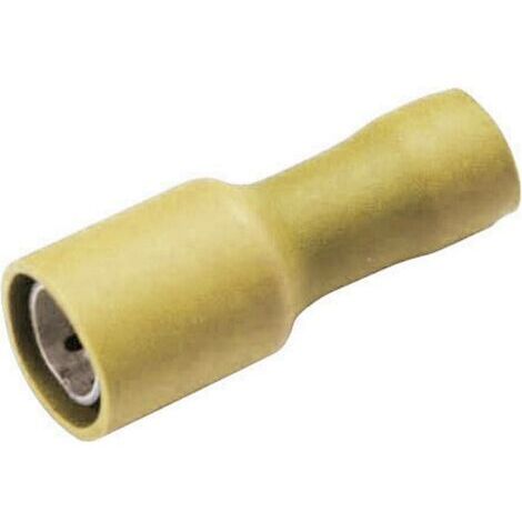 Cosse cylindrique femelle Vogt Verbindungstechnik 3917 4 mm² 6 mm² Ø de la broche: 5 mm entièrement isolé jaune 1 pc(s) D24583