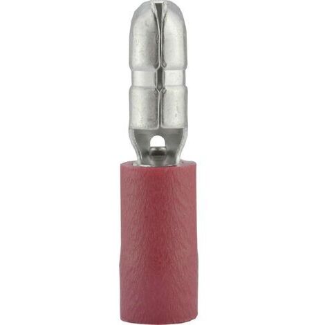 Cosse cylindrique mâle Vogt Verbindungstechnik 3920S 0.50 mm² 1 mm² Ø de la broche: 4 mm partiellement isolé rouge 1 pc(s) D25036