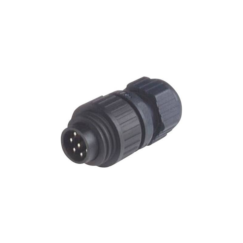 Cosse cylindrique mâle série (connecteur rond): ca Hirschmann ca 6 ls 934 126-100-1 mâle, droit nombre total de pôles: 6 + pe 1