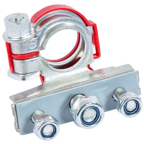 Cosse de batterie multi-connexions double anneaux rouge +