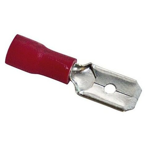 Cosse de câble 4,8x0,8 Mâle Preisolees Rouge